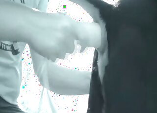 Dude uses his favorite dildos to fuck this black animal with passion