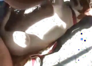 Amateur man tries to seduce his dog into having sex