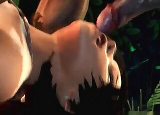 Horny cartoon vampires fuck a lonely anime beach in the woods