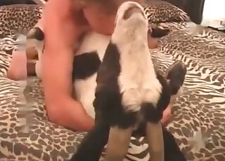 Un homme accro ne peut s'empêcher de baiser sa chienne aussi fort qu'il le peut